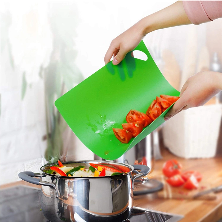 6PCS Flexible Kitchen Plastic Chopping Board Vegetable Foldable Cutting Cuttingboard